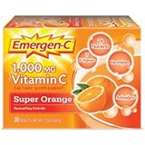 Emergen-C Super Orange, 1000 mg of Vitamin C, 0.32 Ounce, 30-Count