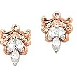 18K Rose Gold Diamond Earring Jackets - 0.90 Ct.
