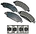 Akebono ACT1092 Proact Ultra Premium Ceramic Disc Brake Pad kit, GREY