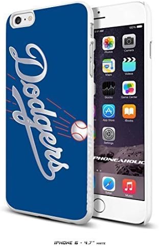 MLB LA Los Angeles Dodgers Baseball,Cool iPhone 6 - 4.7 Inch Smartphone Case Cover Collector iphone TPU Rubber Case White [By PhoneAholic] by kobestar