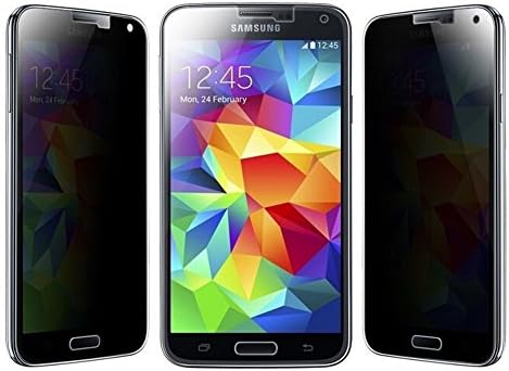 Antye Anti Spy Privacy Tempered Glass Screen Protector for Samsung Galaxy S5, Anti-Bubbles Anti-Shatter Shield