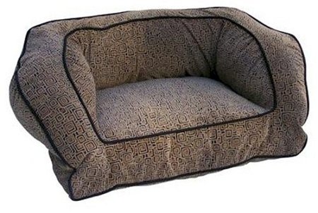 Snoozer Contemporary Pet Sofa Medium Suki Pecan Peat