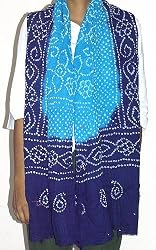 Fashion Scarfs Womens Accessory Cotton Tie and Dye 88 x 40 inches