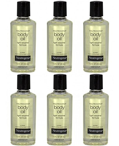 Neutrogena Body Oil Light Sesame 1 Oz Travel Size (Pack Of 6)