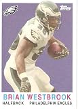 2008 Topps Turn Back the Clock #8 Brian Westbrook - Philadelphia Eagles (Football Cards) Mint Condition - In Protective Display Case!