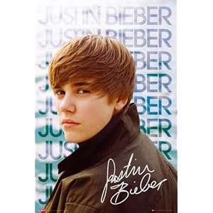 Justin Bieber - Music / Personality Poster (Jacket & Signature)