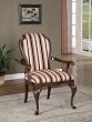 Roll Back Accent Chair with Queen Anne Legs By Powell Furniture