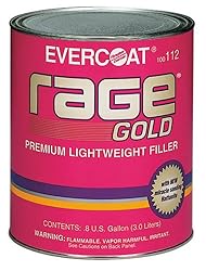 Fibreglass Evercoat 112 Rage Gold Premium Lightweight Body Filler - Gallon