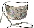 COACH SoHo OP Art Signature C Linen Pleated Crossbody Bag Handbag Style 45005