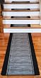 Washable Non-Skid Carpet Stair Treads - Boxer Grey (13) PLUS a Matching 5' Runner