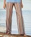 Drawstring Pants - Blue Chambray Stripe Drawstring Pants