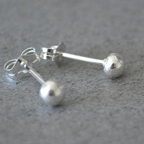 Silver Studs Handmade Small Post Earrings Made From Recycled Sterling Silver Scraps