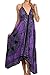 Sakkas Women's Batik Medallion Handkerchief Hem Adjustable Dress