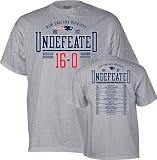 New England Patriots Undefeated 16-0 2007 Season T-Shirt - X-Large