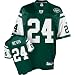 Darrelle Revis Jersey: Reebok Green Replica #24 New York Jets Jersey