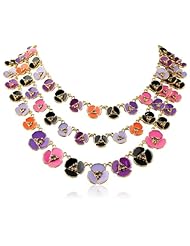 kate spade new york "Disco Pansy" Multi-Strand Necklace, 16"