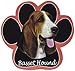 Basset Hound Dog Paw Non-Slip Mousepad