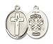 Sterling Silver Cross/National Guard Pendant