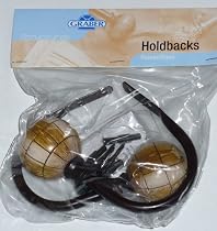 Graber "Tea Stained Ball Holdbacks" Brown, Pair