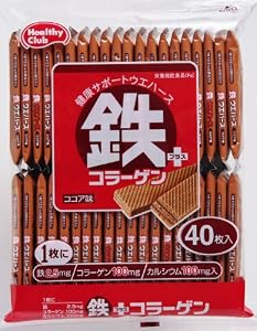 鉄プラスコラーゲン ウエハース 40枚