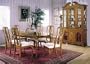 7pc Centennial Oak Oval Queen Anne Table, Side/arm Chairs