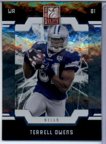 2009 Donruss Elite Football Card # 28 Terrell Owens Buffalo Bills Mint Condition - Shipped In Protective ScrewDown Display Case!!