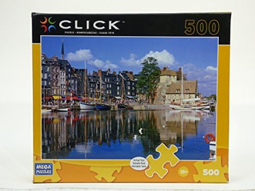 Click Boats Reflected Hornfleur Normandy 500 Piece Puzzle