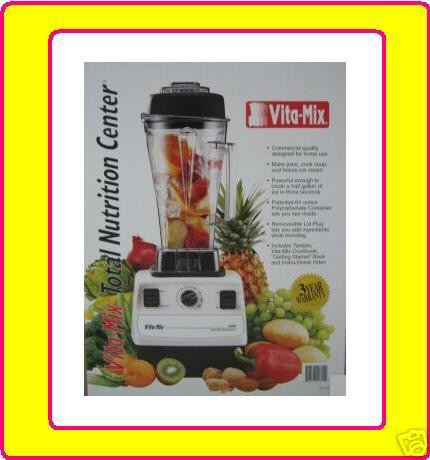 51EjrLRfp9L._SL500_ Vita-mix 5000 Super Powerful VitaMix Kit Commercial Variable Speed Motor Blender Total Nutrition Center Grinder Bread Maker Peanut Butter Even Grinds Wheat into Flower