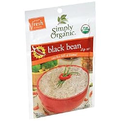 Simply Organic Spicy Black Bean Dip, Certified Organic