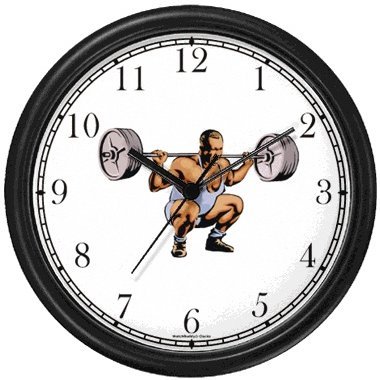 Man Weight Lifting or (Black Frame)