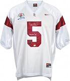 Reggie Bush Autographed Jersey | Details: USC Trojans, White, Nike, Heisman Inscription