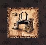Vintage Vanity II MUSEUM WRAP CANVAS Print With Added Heavy BRUSHSTROKES Gregory Gorham 12x12