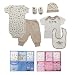 Luvable Friends 6-Piece Layette Gift Set, 0-6 Months, Blue