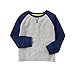 Crazy 8 Baby Boys' Toddler Long-Sleeve Grey Raglan Thermal Tee