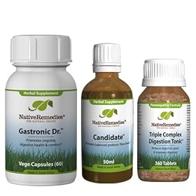 Click here to buy Native Remedies Candidate, Digestion Tonic and Gastronic Doctor UltraPack by Native Remedies.