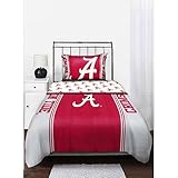 IMAGE OF Alabama Crimson Tide NCAA Queen Comforter & Sheet Set (5 Piece Bedding)