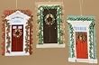 5" Welcoming Christmas Holiday Door Shaped Ornament with Writing on the Back