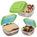 Fresh Selects Sandwich & Side Lunch Containers (Set of 3)
