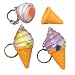 Ice Cream Lip Gloss Keychains