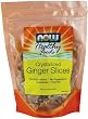 NOW Foods Crystallized Ginger Slices No Sulfur,  12 Ounce Bags (Pack of 6)