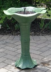 Smart Solar Japanese Tea Gardens Birdbath