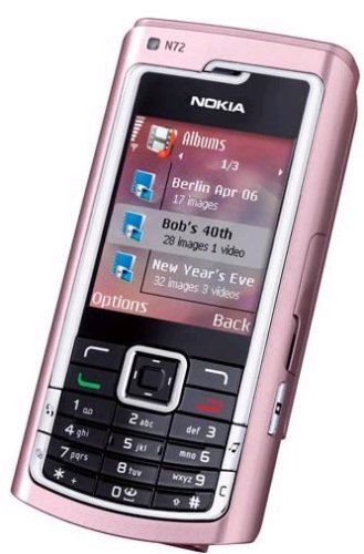 SIM Free Unlocked Nokia N72 Pink 128MMC Mobile Phone