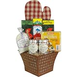 Hearty Soup Gourmet Gift Basket for Cooks with 2 Tins of Spice