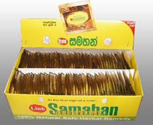 Ceylon Ayurveda Ayurvedic Herbal Tea 100% Natural Drink SAMAHAN packet x 100