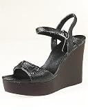 Wood wedge sandals