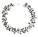 HinsonGayle 'Holly' 4-Strand Handwoven Malachite & White Freshwater Cultured Pearl Necklace-20 in length