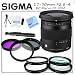 Sigma 17-70mm f/2.8-4 DC Macro OS HSM Lens for Nikon Digital Cameras: Includes: 3 Piece High Resolution Filter Kit, 4 Piece Macro Lens Set (Diopters:+1+2+4+10), Lens Cleaning Pen, Cleaning Kit, CS Microfiber Cleaning Cloth and more...