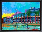 Lambeau Field - Wall Framed Canvas Art Print - Green Bay Packers