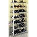 Large 168 Bottle 7 Shelf Chrome Plated Wine Rack