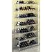 Large 168 Bottle 7 Shelf Chrome Plated Wine Rack